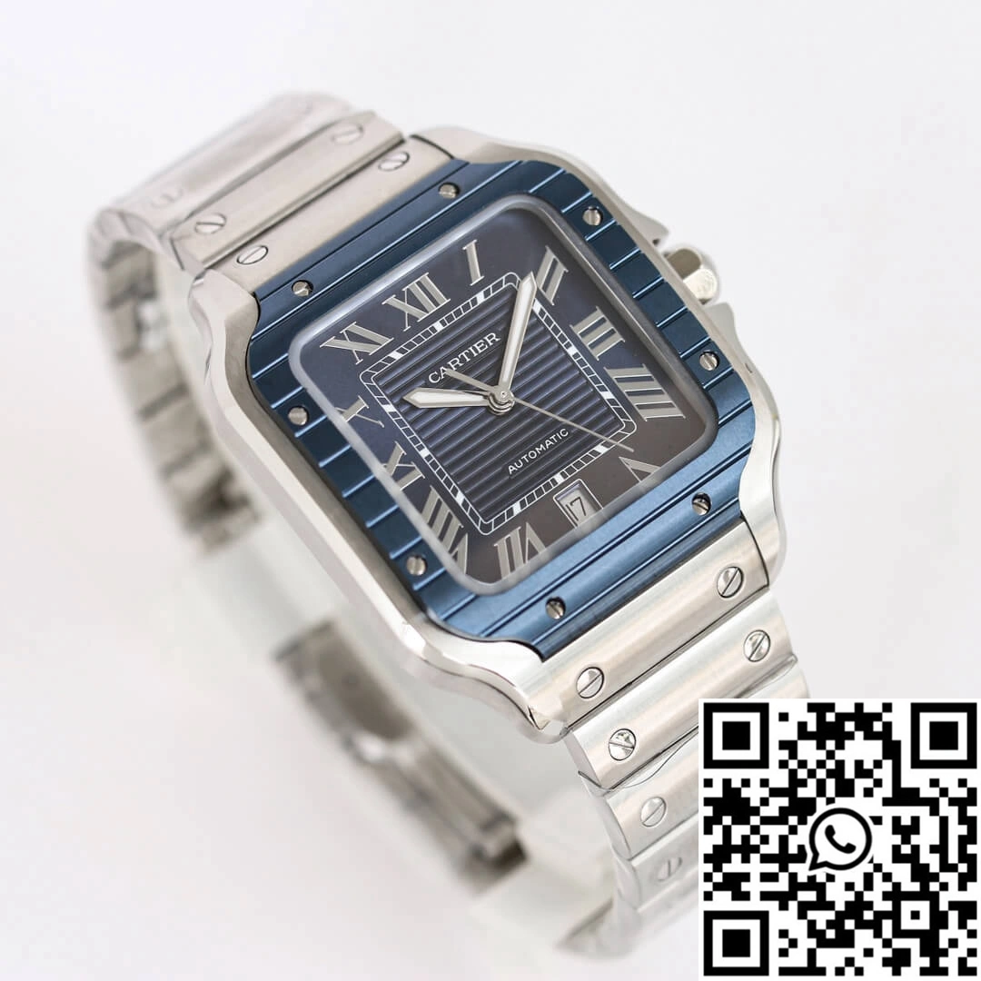 EasyMatch Santos De Cartier GF Factory Stainless Steel Blue Dial 1483
