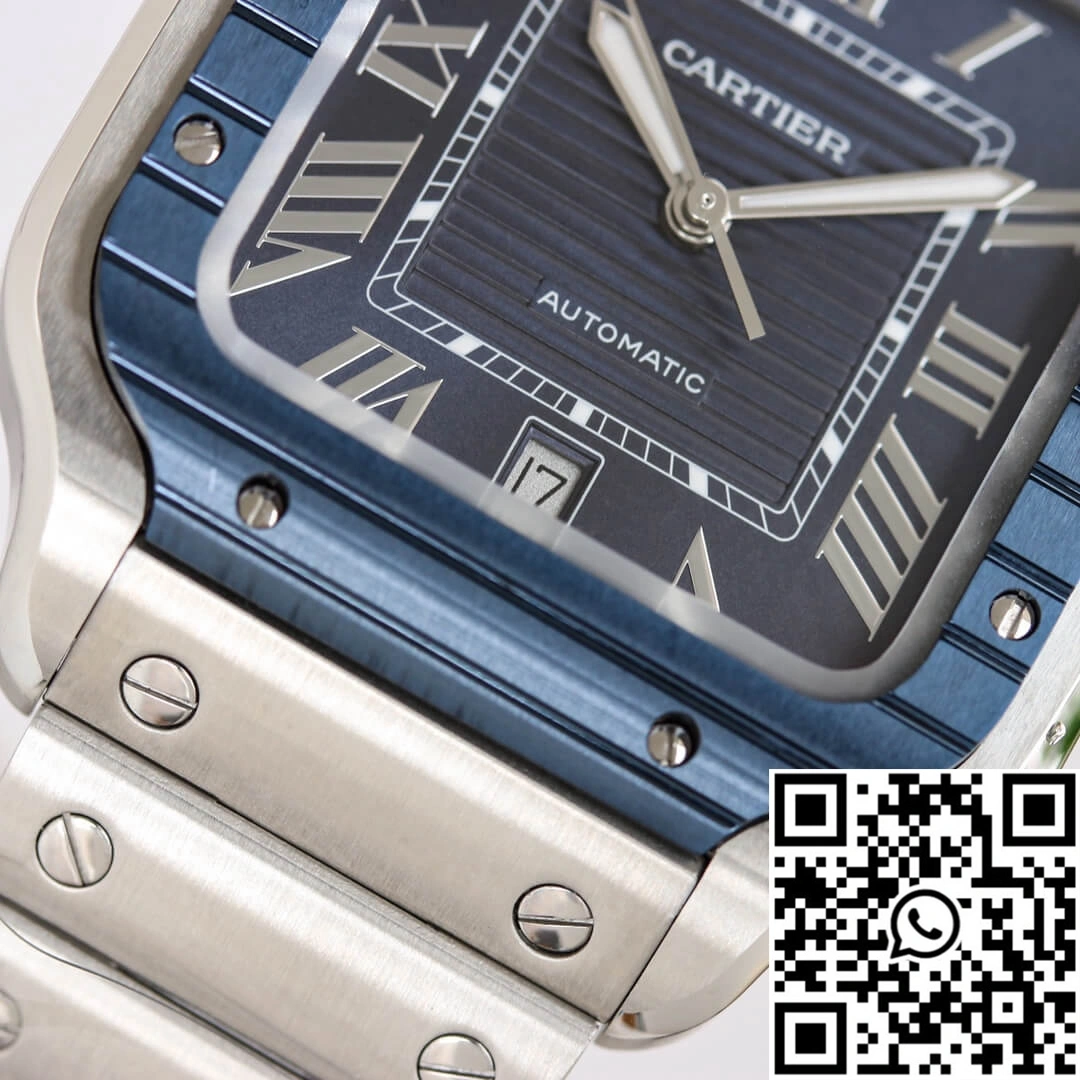 EasyMatch Santos De Cartier GF Factory Stainless Steel Blue Dial 1483