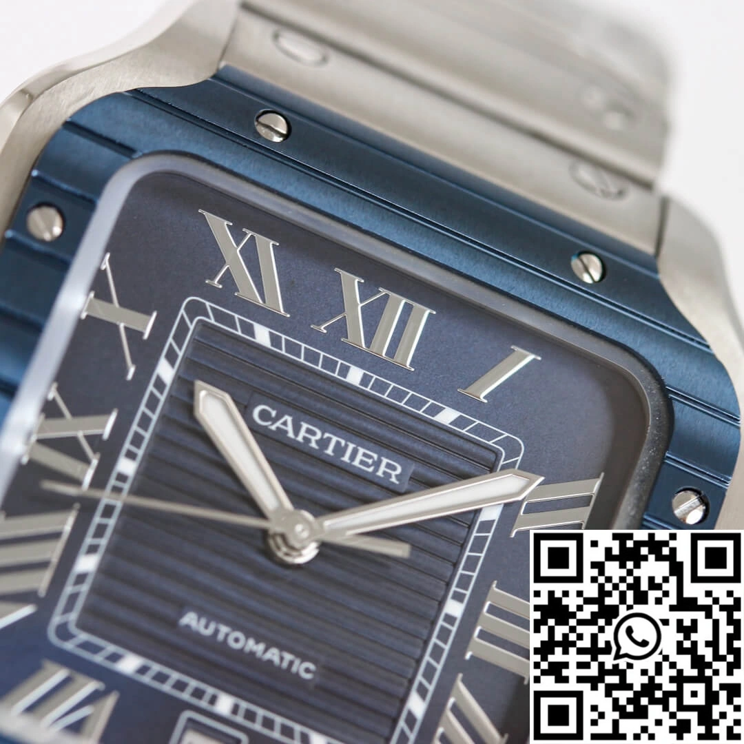 EasyMatch Santos De Cartier GF Factory Stainless Steel Blue Dial 1483