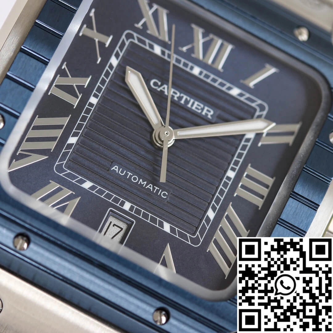 EasyMatch Santos De Cartier GF Factory Stainless Steel Blue Dial 1483