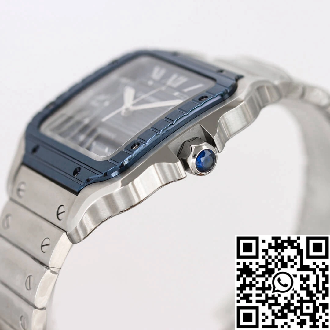 EasyMatch Santos De Cartier GF Factory Stainless Steel Blue Dial 1483