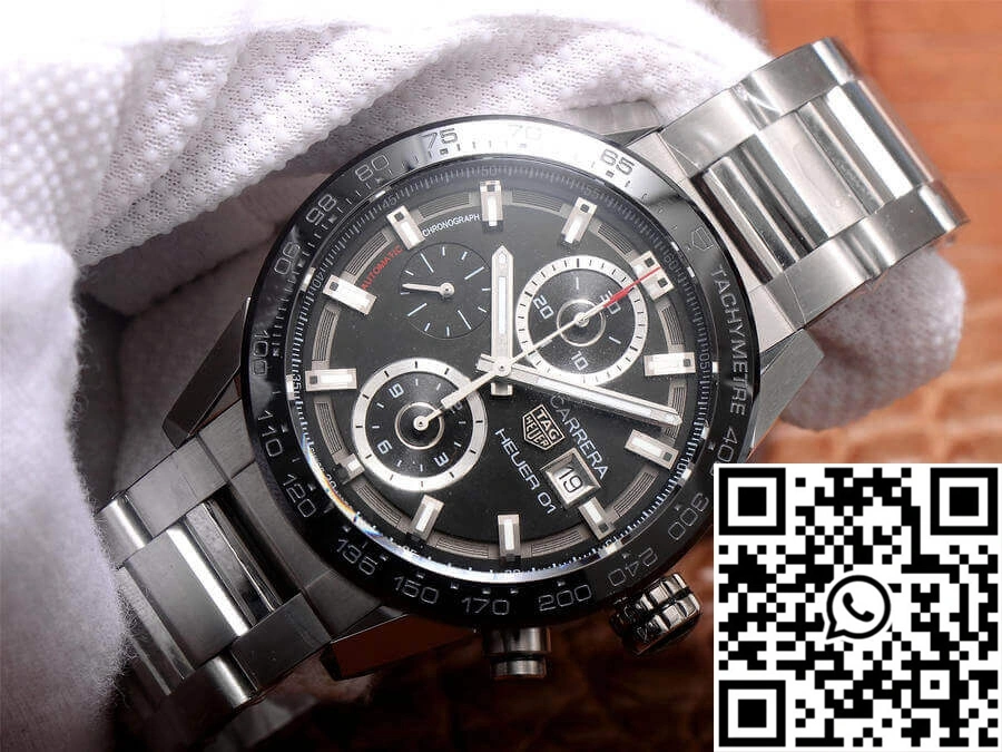 OnTrend TAG Heuer Carrera CAR201Z.BA0714 XF Factory Black Dial 2507