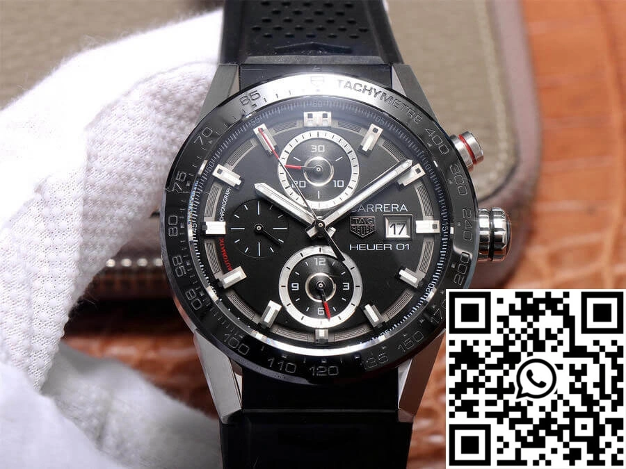 SoftTouch TAG Heuer Carrera CAR201Z.FT6046 XF Factory Black Dial 2512