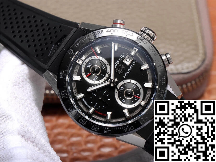 SoftTouch TAG Heuer Carrera CAR201Z.FT6046 XF Factory Black Dial 2512