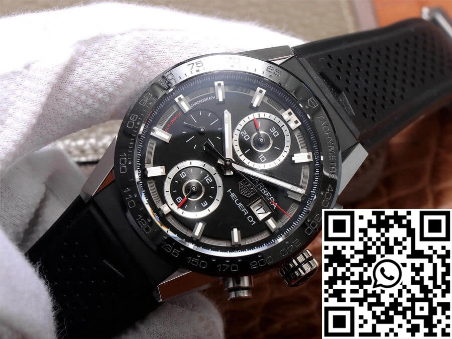 SoftTouch TAG Heuer Carrera CAR201Z.FT6046 XF Factory Black Dial 2512