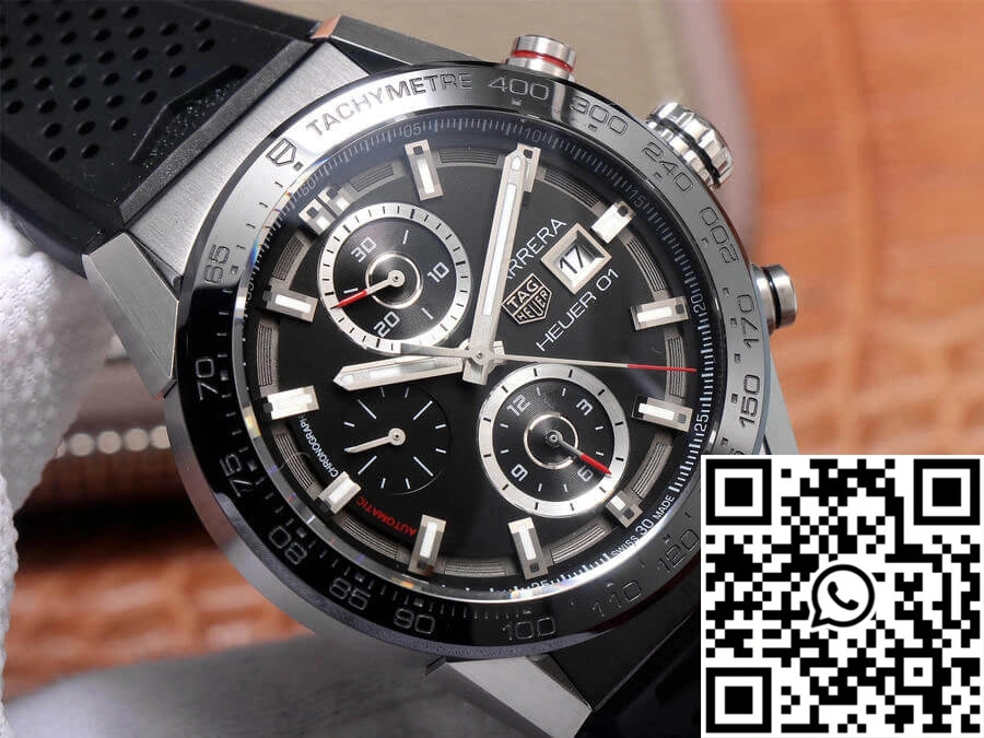 SoftTouch TAG Heuer Carrera CAR201Z.FT6046 XF Factory Black Dial 2512
