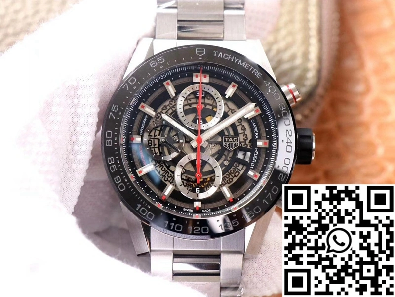 SunProtective TAG Heuer Carrera CAR2A1W.BA0703 XF Factory Black Dial 2508