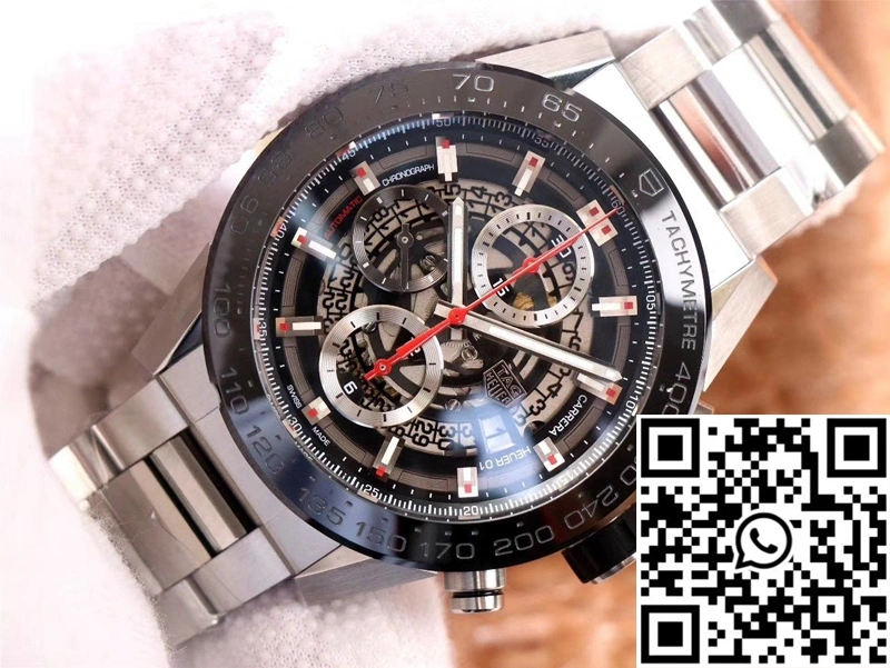 SunProtective TAG Heuer Carrera CAR2A1W.BA0703 XF Factory Black Dial 2508