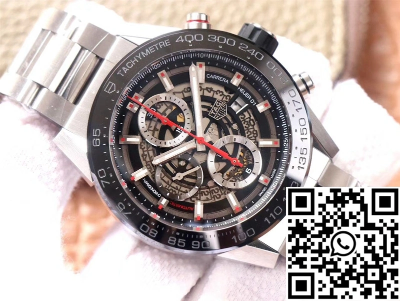 SunProtective TAG Heuer Carrera CAR2A1W.BA0703 XF Factory Black Dial 2508