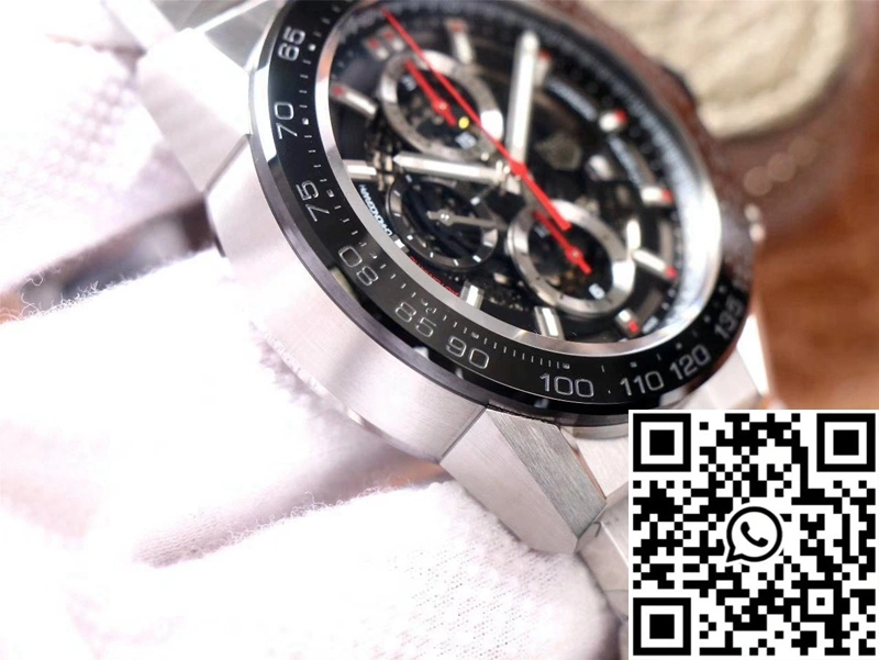 SunProtective TAG Heuer Carrera CAR2A1W.BA0703 XF Factory Black Dial 2508