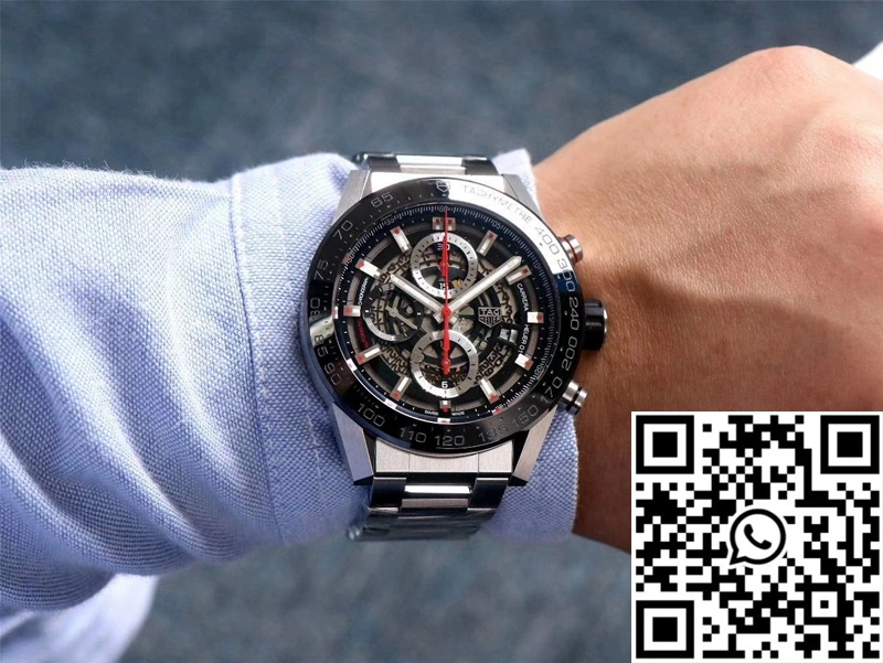 SunProtective TAG Heuer Carrera CAR2A1W.BA0703 XF Factory Black Dial 2508