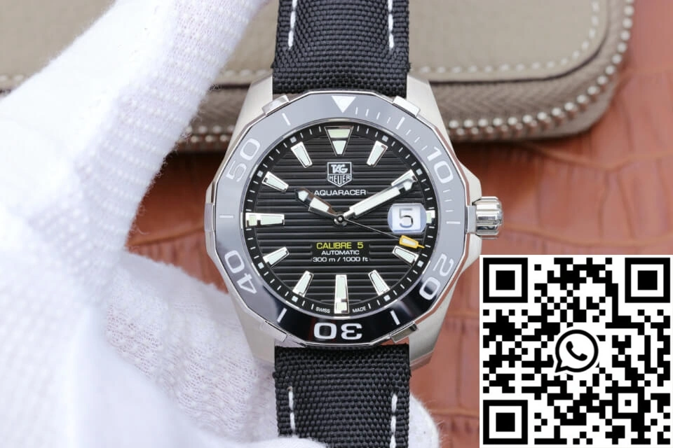 Affordable Tag Heuer Aquaracer 300M WAY211A.FC6362 V6 Factory Black Dial 2502