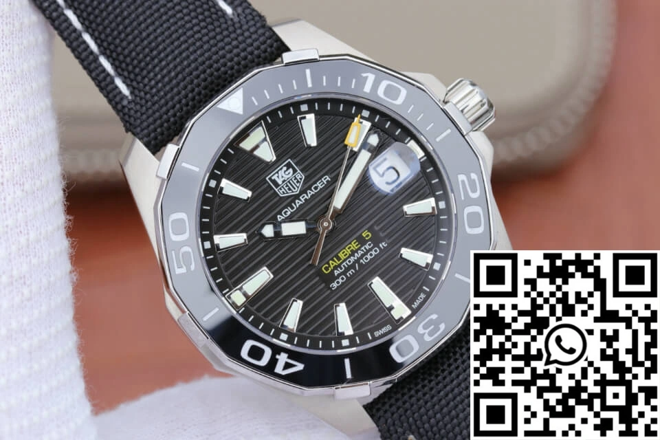 Affordable Tag Heuer Aquaracer 300M WAY211A.FC6362 V6 Factory Black Dial 2502