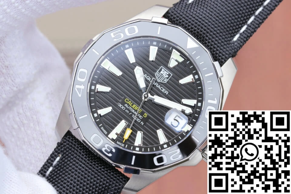 Affordable Tag Heuer Aquaracer 300M WAY211A.FC6362 V6 Factory Black Dial 2502