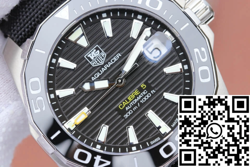 Affordable Tag Heuer Aquaracer 300M WAY211A.FC6362 V6 Factory Black Dial 2502
