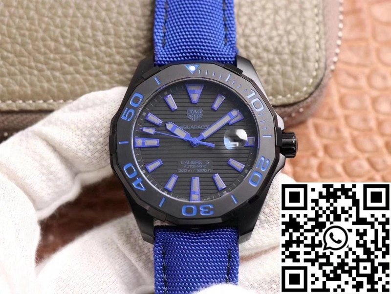 Cozy Tag Heuer Aquaracer WAY208C.RHZ4752 V6 Factory Black Dial 2501