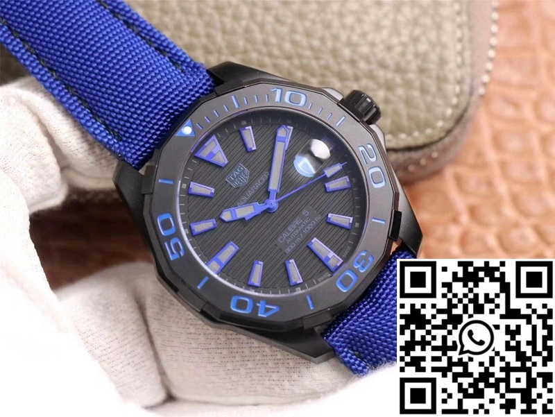 Cozy Tag Heuer Aquaracer WAY208C.RHZ4752 V6 Factory Black Dial 2501