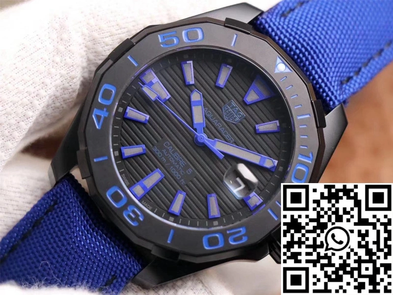 Cozy Tag Heuer Aquaracer WAY208C.RHZ4752 V6 Factory Black Dial 2501