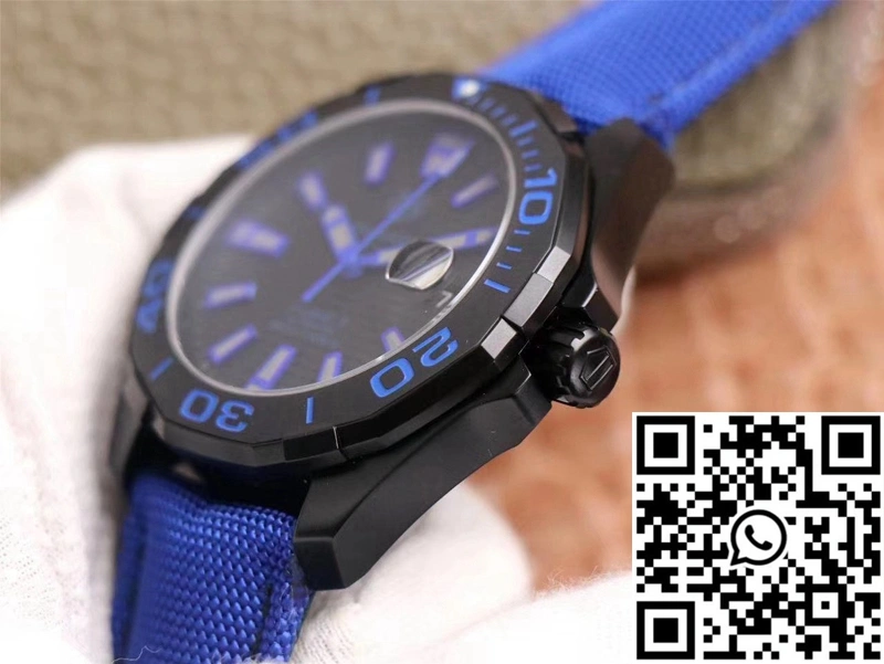Cozy Tag Heuer Aquaracer WAY208C.RHZ4752 V6 Factory Black Dial 2501