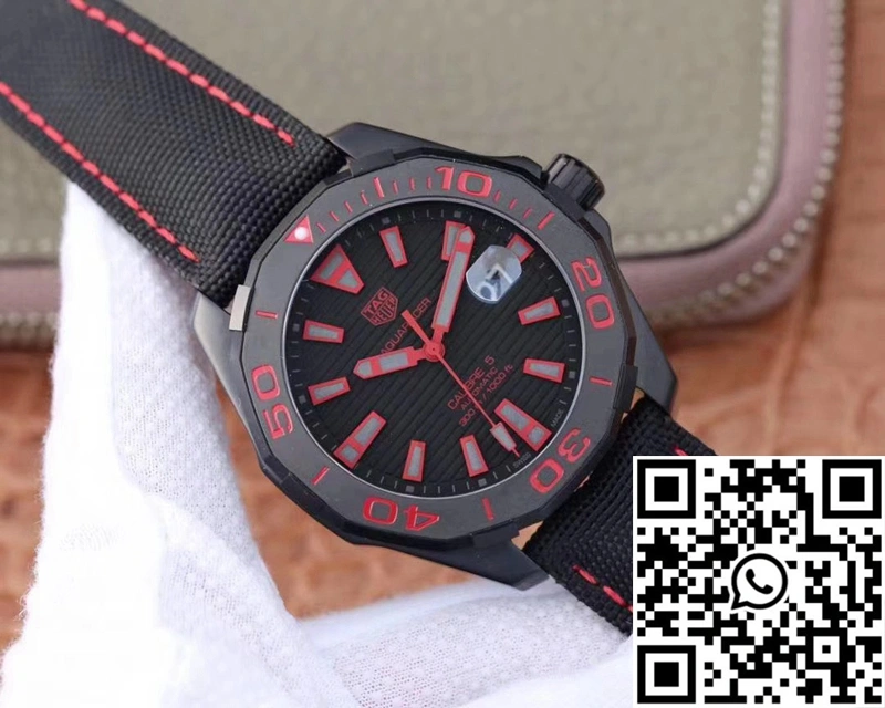 Soft Tag Heuer Aquaracer WAY208C.RHZ4937 V6 Factory Black Dial 2503