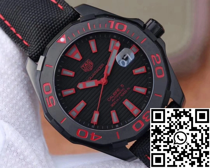 Soft Tag Heuer Aquaracer WAY208C.RHZ4937 V6 Factory Black Dial 2503