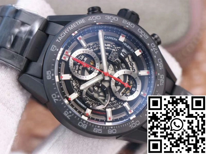 HighPerformance Tag Heuer Carrera CAR2090.BH0729 XF Factory Black Ceramic 2513