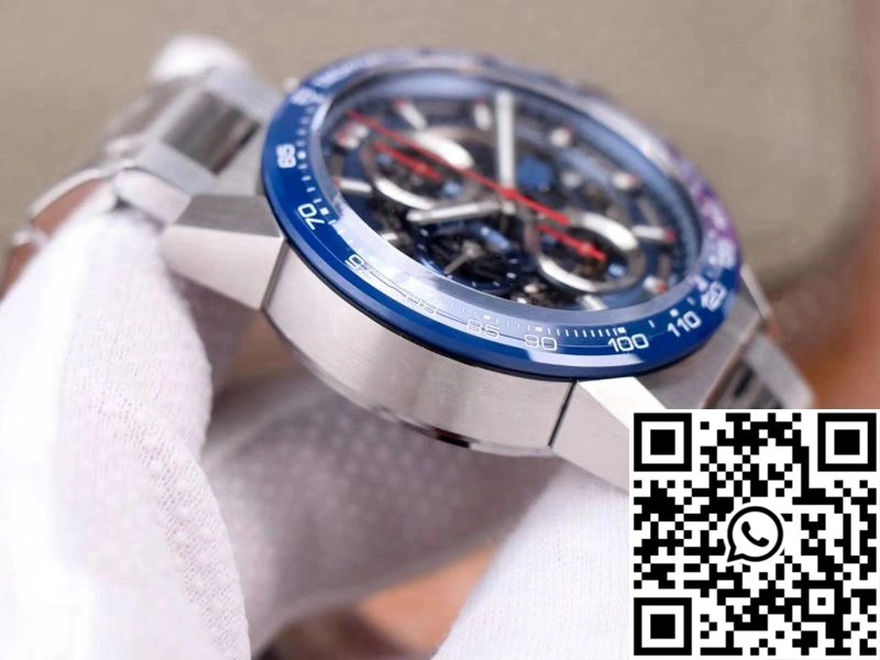 Casual Tag Heuer Carrera Calibre Heuer 01 CAR201T.BA0766 Chronograph XF Factory Blue Dial 2504