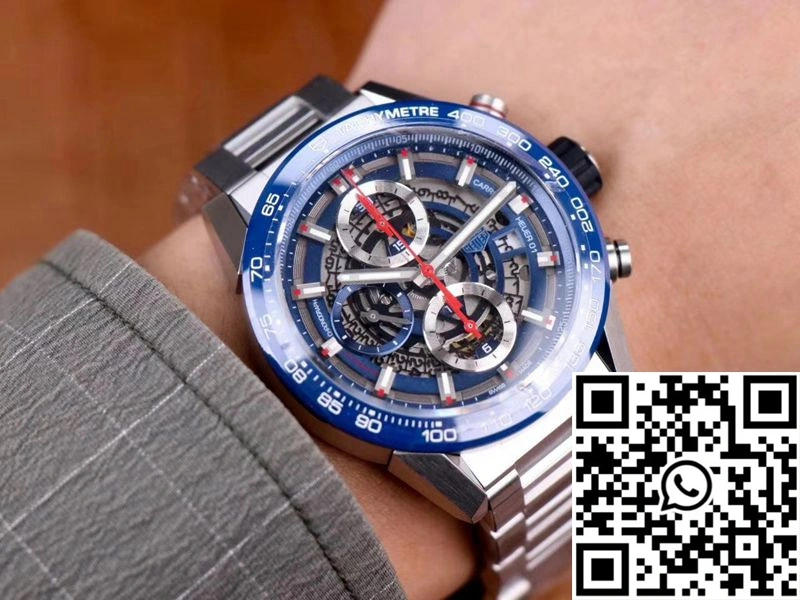 Casual Tag Heuer Carrera Calibre Heuer 01 CAR201T.BA0766 Chronograph XF Factory Blue Dial 2504