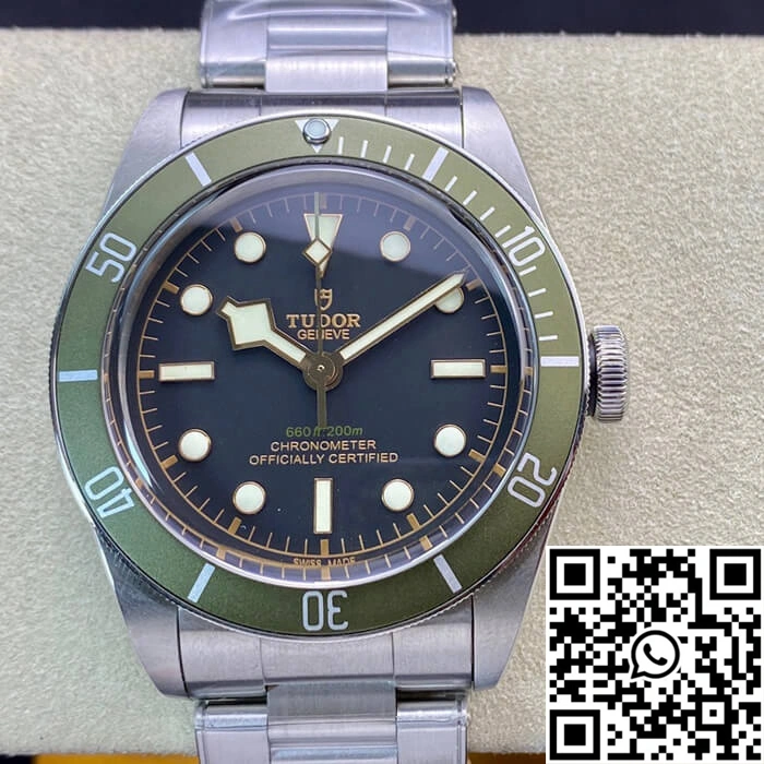 AllSeason Tudor Heritage Black Bay Green Harrods Special Edition 79230G ZF Factory Black Dial 2552