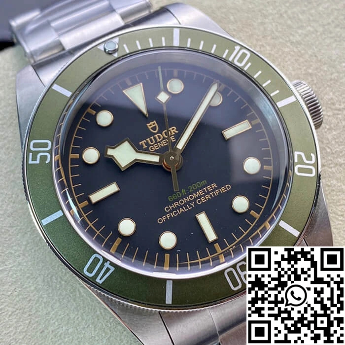 AllSeason Tudor Heritage Black Bay Green Harrods Special Edition 79230G ZF Factory Black Dial 2552