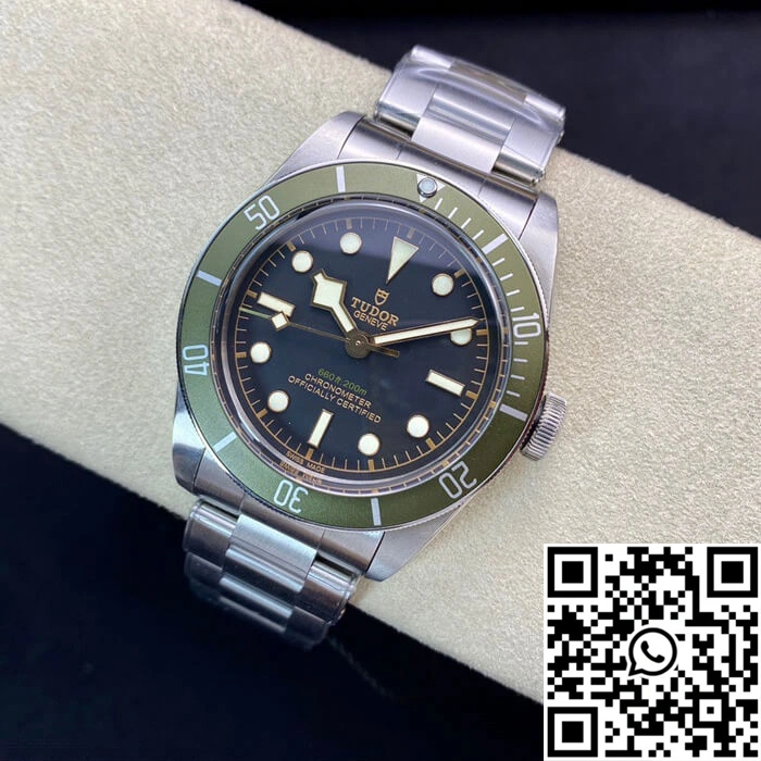 AllSeason Tudor Heritage Black Bay Green Harrods Special Edition 79230G ZF Factory Black Dial 2552