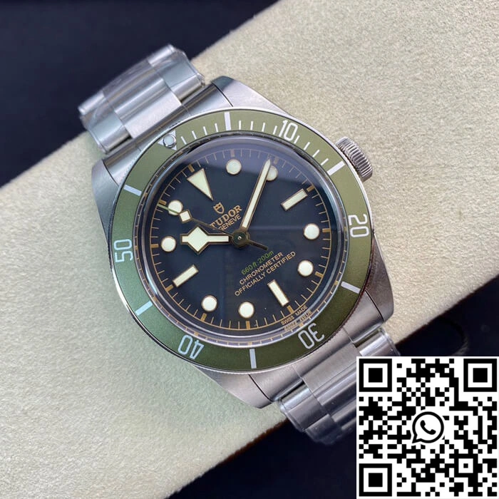 AllSeason Tudor Heritage Black Bay Green Harrods Special Edition 79230G ZF Factory Black Dial 2552