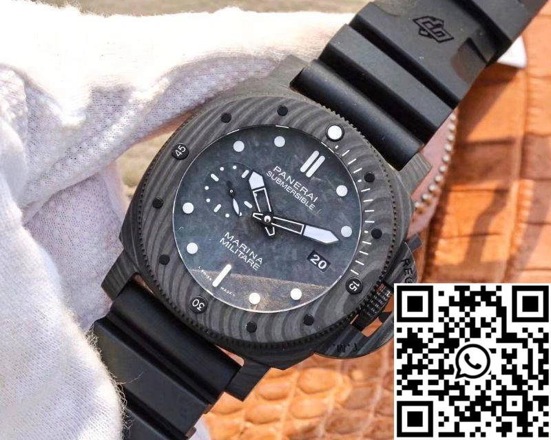 VS Factory Panerai Submersible Marina Militare Carbotech 47MM PAM Unisex 2280