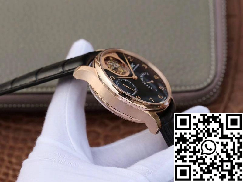 Trendy ZF Factory IWC Portuguese Tourbillon IW504210 18K Rose Gold Black Dial 2030