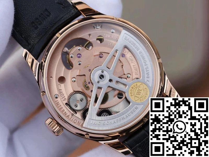 Trendy ZF Factory IWC Portuguese Tourbillon IW504210 18K Rose Gold Black Dial 2030
