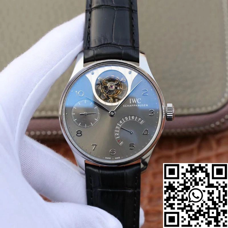 ZF Factory IWC Portuguese Tourbillon IW504210 Anthracite Dial SmoothTexture 2049