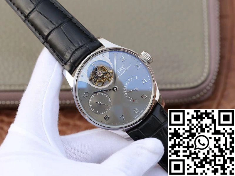 ZF Factory IWC Portuguese Tourbillon IW504210 Anthracite Dial SmoothTexture 2049