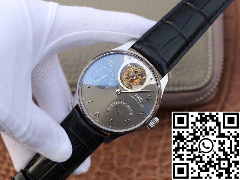 ZF Factory IWC Portuguese Tourbillon IW504210 Anthracite Dial SmoothTexture 2049