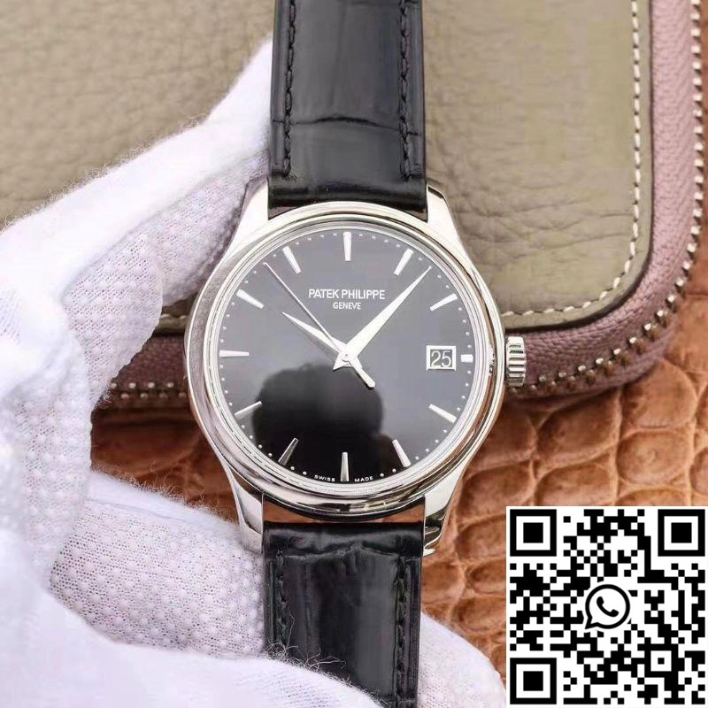 ZF Factory Patek Philippe Calatrava Automatic Date Black Dial Watch 5227G-010 Flip Back Version Affordable 533