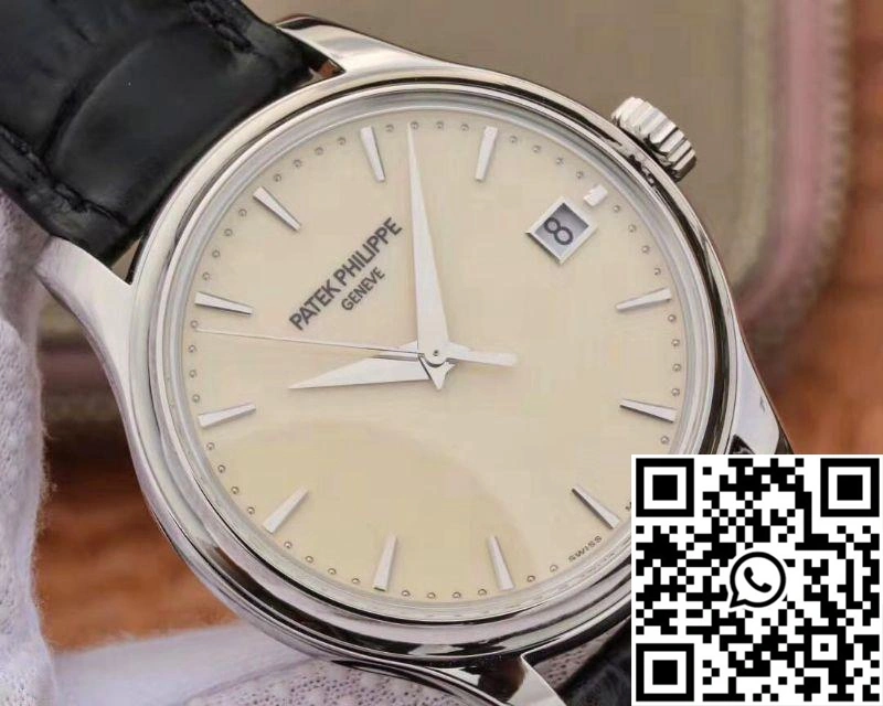 Unique ZF Factory Patek Philippe Calatrava Automatic Date White Dial Watch 5227 Flip Back Version 523