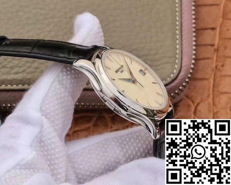 Unique ZF Factory Patek Philippe Calatrava Automatic Date White Dial Watch 5227 Flip Back Version 523