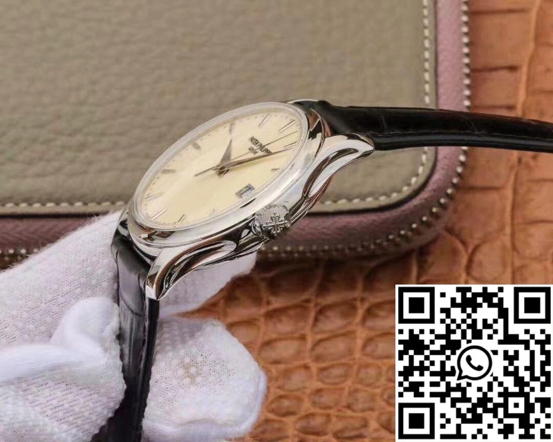 Unique ZF Factory Patek Philippe Calatrava Automatic Date White Dial Watch 5227 Flip Back Version 523