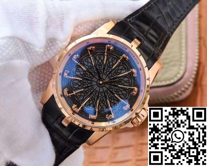Breathable ZF Factory Roger Dubuis Excalibur Knights Of The Round Table II RDDBEX0511 Rose Gold 2533