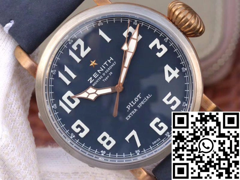 WeatherProof Zenith Pilot Type 20 Extra Special 29.2430.679.21.C753 XF Factory Blue Dial 2591