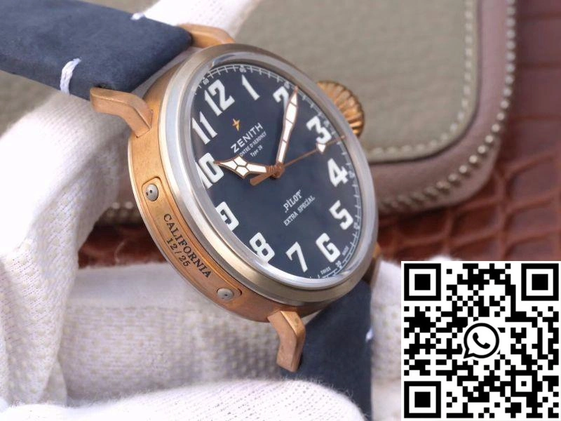 WeatherProof Zenith Pilot Type 20 Extra Special 29.2430.679.21.C753 XF Factory Blue Dial 2591