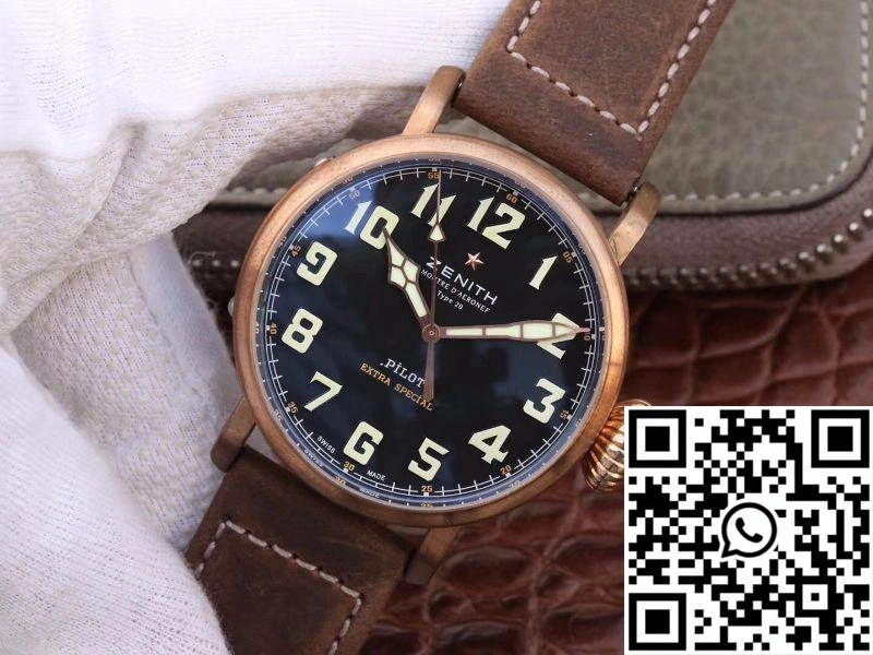 Breathable Zenith Pilot Type 20 Extra Special Bronze 29.2430.679.21.C753 XF Factory Black Dial 2594