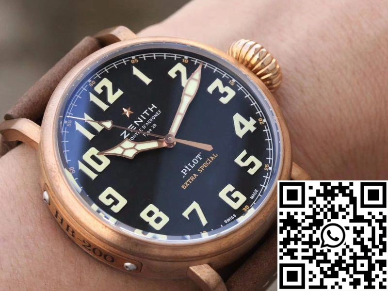 Breathable Zenith Pilot Type 20 Extra Special Bronze 29.2430.679.21.C753 XF Factory Black Dial 2594