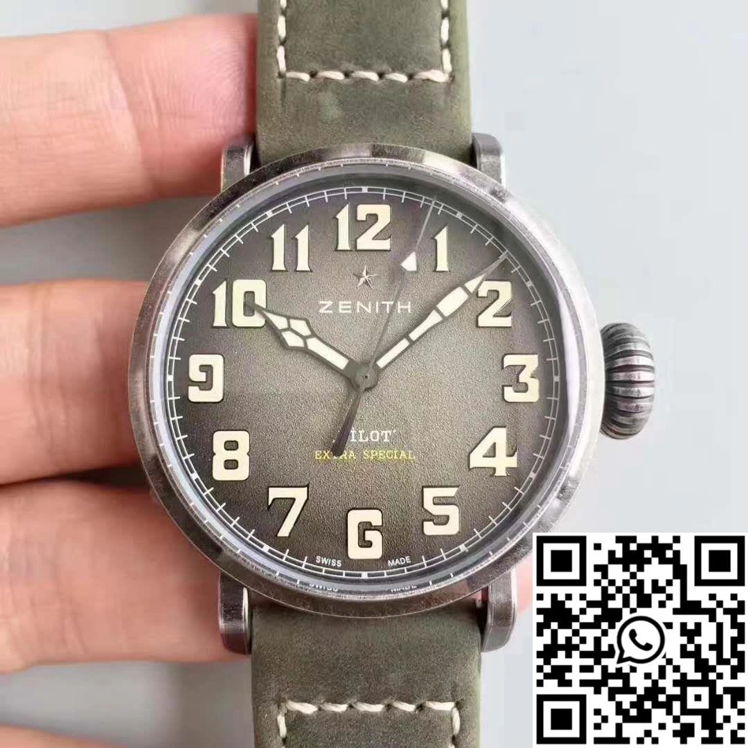 Zenith Pilot Type 20 Extra Special Ton Up 11.2430.679.21.C801 XF Factory Anthracite Dial SmoothTexture 2595
