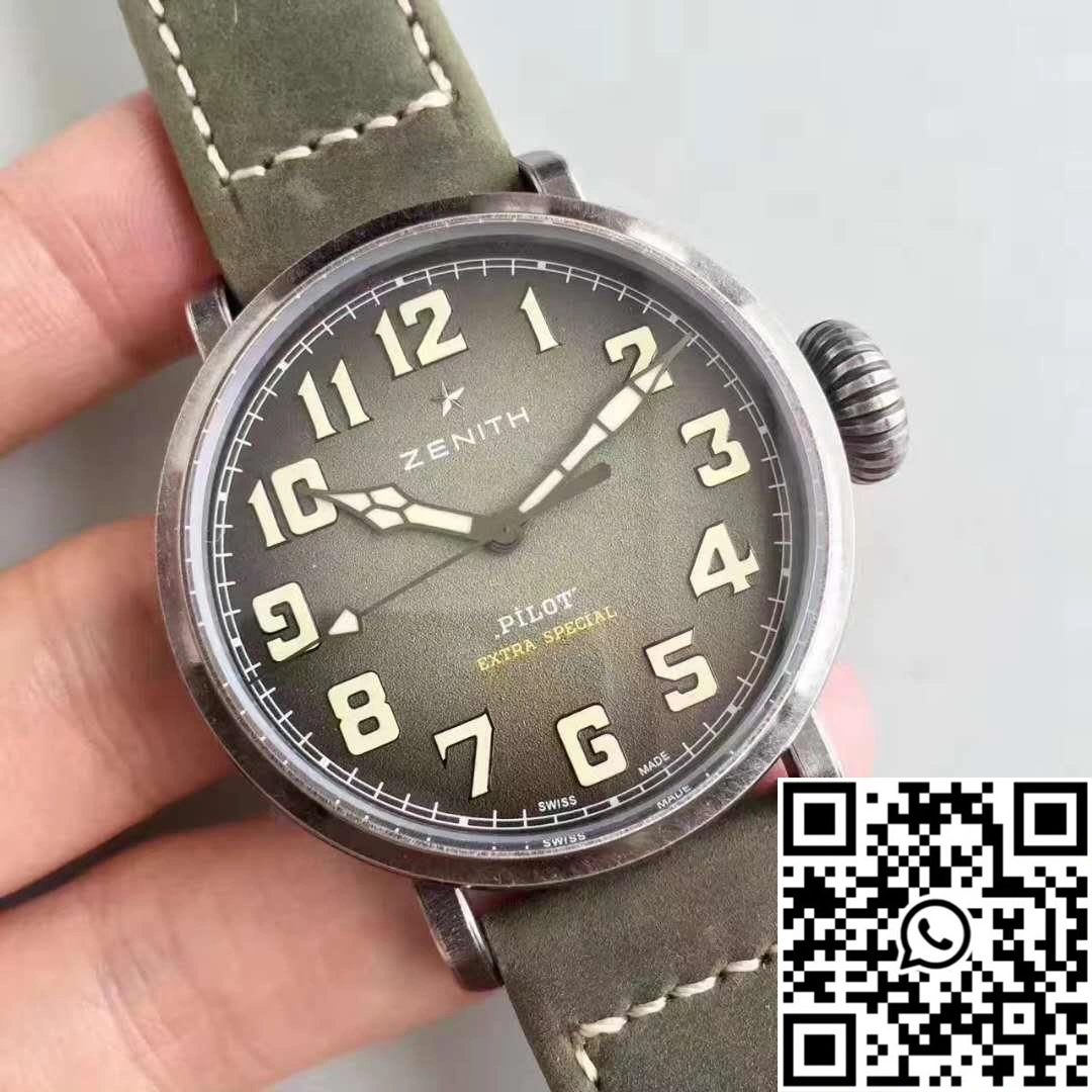 Zenith Pilot Type 20 Extra Special Ton Up 11.2430.679.21.C801 XF Factory Anthracite Dial SmoothTexture 2595
