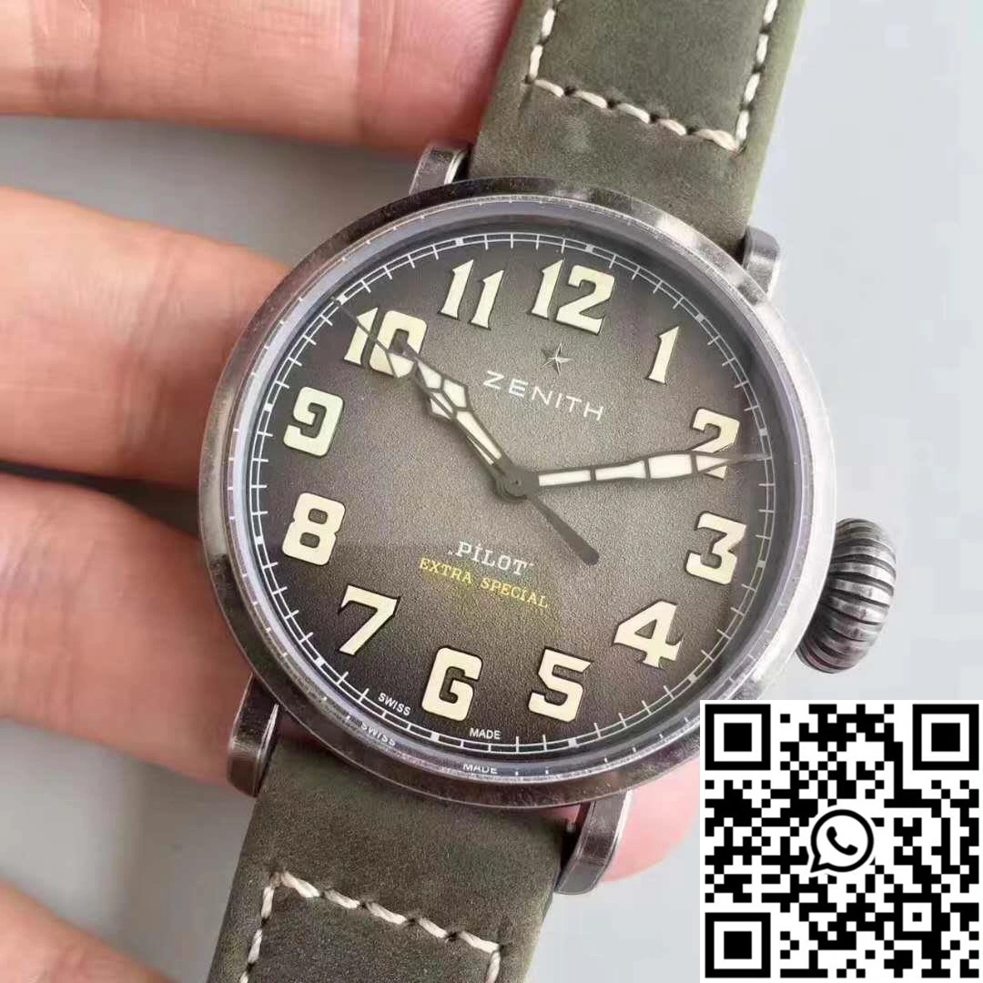 Zenith Pilot Type 20 Extra Special Ton Up 11.2430.679.21.C801 XF Factory Anthracite Dial SmoothTexture 2595